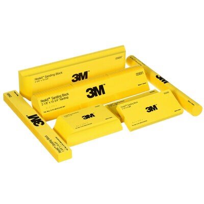 3M Hookit 05740 Bloc Manuel De Ponçage - Surface Plane Parfaite 7,5 X 12,7 Cm