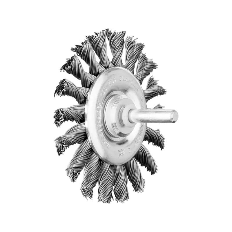 Brosse à roue à nœuds