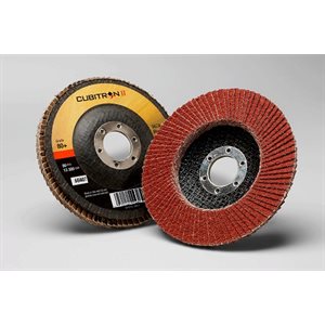3M 55607 - DISQUE À LAMELLES CUBITRON II, 967A, T27, 4-1 / 2" X 7 / 8", 80+, POIDS Y
