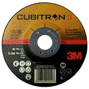 3M 78467-Q - MEULE À MOYEU DÉPORTÉ CUBITRON II, T27, 5" X 1 / 4" X 7 / 8"