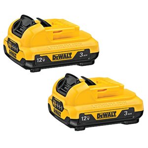 DEWALT DCB124-2 – 12V MAX LITHIUM ION BATTERY 3.0AH (2-PACK)