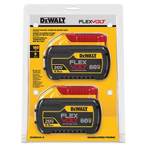 DEWALT DCB609-2 – 20V / 60V MAX FLEXVOLT BATTERY (9AH) 2 PACK