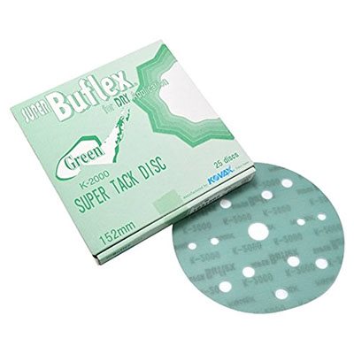 6” DRY BUFLEX DISCS - GRN 15 / H - K-2000 - QTY25