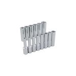 GRAY TOOLS 29314 - ENSEMBLE DE 14 DOUILLES 12 PANS PROFONDES MÉTRIQUES