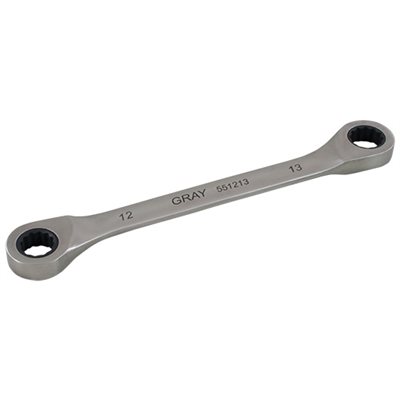 GRAY TOOLS 551618 - CLÉ DOUBLE ARTICULÉE À TÊTE FIXE MULTIGEARMC MÉTRIQUE - 16 X 18MM