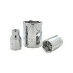 GRAY TOOLS M1224H - 24MM X 1 / 2" DRIVE, 6 POINT STANDARD LENGTH, CHROME FINISH SOCKET