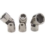 GRAY TOOLS MTF12HA - 12MM X 3 / 8" DRIVE, 6 POINT UNIVERSAL JOINT SOCKET, CHROME FINISH