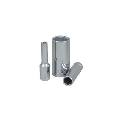 GRAY TOOLS MTL12H - 12MM X 3 / 8" DRIVE, 6 POINT DEEP LENGTH, CHROME FINISH SOCKET