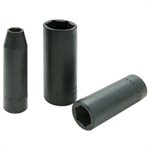 GRAY TOOLS PL2222 - PRISE 3 / 8 PO DOUILLES PROFONDES POUR CLÉ À CHOCS SAE 6 PANS - 11 / 16"