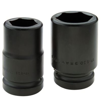 GRAY TOOLS 17-684 - PRISE 1 PO DOUILLES PROFONDES POUR CLÉ À CHOCS SAE 6 PANS - 2 5 / 8"