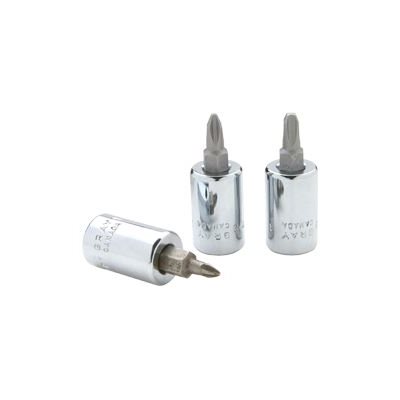 GRAY TOOLS TP4 - 3 / 8" DRIVE NO. 4 PHILLIPS HEAD SOCKET, CHROME FINISH