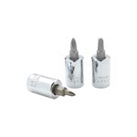 GRAY TOOLS TP4 - 3 / 8" DRIVE NO. 4 PHILLIPS HEAD SOCKET, CHROME FINISH
