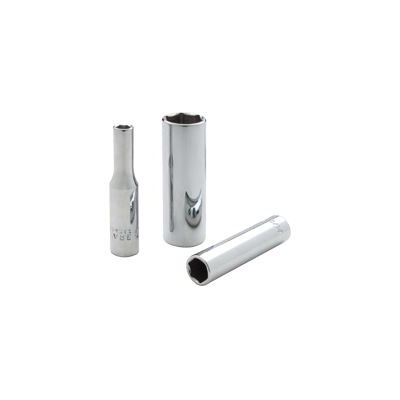 GRAY TOOLS VL109 - PRISE 1 / 4 PO DOUILLES PROFONDES CHROMÉES SAE 12 PANS - 9 / 32" GRAY TOOLS VL109 - PRISE 1 / 4 PO DOUILLES PROFONDES CHROMÉES SAE 12 PANS - 9 / 32"