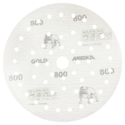 MIRKA 23-6MFF-1500 – DISQUES AUTOAGRIPPANTS GOLD FILM MULTIFIT 50 TROUS D'ASPIRATION, 6", GRAIN 1500, QTÉ. 50 MIRKA 23-6MFF-1500 – DISQUES AUTOAGRIPPANTS GOLD FILM MULTIFIT 50 TROUS D'ASPIRATION, 6", GRAIN 1500, QTÉ. 50