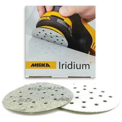 MIRKA 24-3MH-600 – DISQUES AUTOAGRIPPANTS IRIDIUM 20 TROUS D'ASPIRATION, 3", GRAIN 600, QTÉ. 50