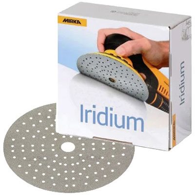 MIRKA 24-5MH-150 – DISQUES AUTOAGRIPPANTS IRIDIUM 89 TROUS D'ASPIRATION, 5", GRAIN 150, QTÉ. 50 MIRKA 24-5MH-150 – DISQUES AUTOAGRIPPANTS IRIDIUM 89 TROUS D'ASPIRATION, 5", GRAIN 150, QTÉ. 50