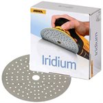 MIRKA 24-5MH-150 – DISQUES AUTOAGRIPPANTS IRIDIUM 89 TROUS D'ASPIRATION, 5", GRAIN 150, QTÉ. 50