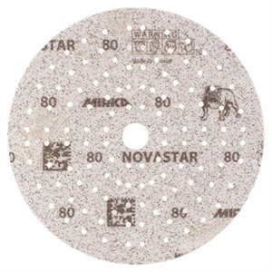 MIRKA FG-6MH-600 – NOVASTAR 121 HOLE FILM-BACKED GRIP DISCS , 6", GRIT 600, QTY. 50