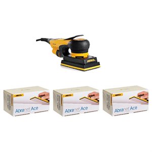 MIRKA MCA-DEOS35ACE – ENSEMBLE DE PONCEUSE MIRKA DEOS 353CV AVEC ABRASIFS