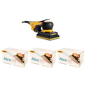 MIRKA MCA-DEOS35NET – ENSEMBLE DE PONCEUSE MIRKA DEOS 353CV AVEC ABRASIFS