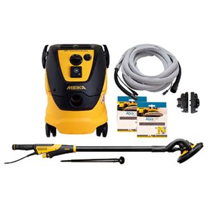 MIRKA MCA-PREMLEROS – ENSEMBLE DE PONCEUSE MIRKA LEROS 950XCV AVEC EXTRACTEUR DE POUSSIÈRE ET ABRASIFS