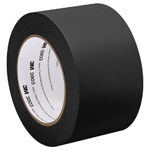 RUBAN À CONDUITS EN VINYLE 3M 3903 3M NOIR, 2 PO X 50 V, 6,3