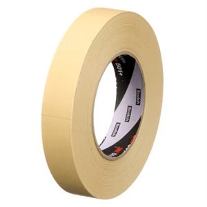 3M 7000138486 – RUBAN DE MASQUAGE SPÉCIALISÉ POUR TEMPÉRATURES ÉLEVÉES 3M(MC), 501+, HAVANE, 0,19 MM (7,3 MIL), 24 MM X 55 M (0,95 PO X 60 V)