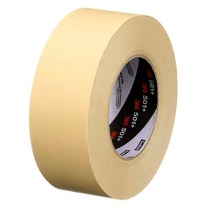 3M 7000138488 – RUBAN DE MASQUAGE SPÉCIALISÉ POUR TEMPÉRATURES ÉLEVÉES 3M(MC), 501+, HAVANE, 0,19 MM (7,3 MIL), 48 MM X 55 M (1,89 PO X 60 V)