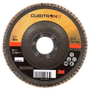 DISQUE À LAMELLES CUBITRON II, 967A, T29, 4-1 / 2" X 7 / 8", 40+