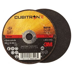 CUBITRON(TM) II CUT-OFF WHEEL, T1, 3" X .06" X 3 / 8"