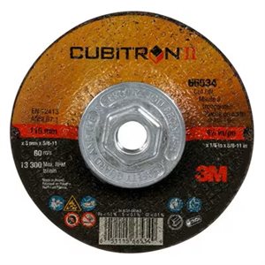 CUBITRON(TM) II CUT-OFF WHEEL, QUICK CHANGE, T27, 4-1 / 2" X .