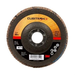 DISQUE À LAMELLES CUBITRON II, 967A, T27, 5" X 7 / 8", 80+, PO