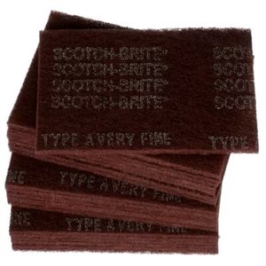 SCOTCHBRITE PAD 3M MARRON 6" X 9" 20 / BX