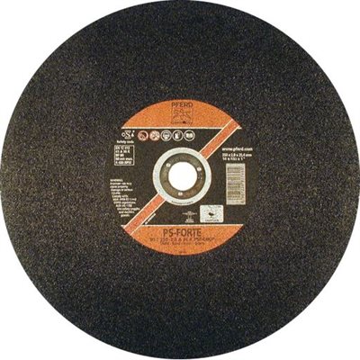 PFERD 64492 - 14" X 3 / 32" CHOP SAW WHEEL, 1" AH, A 36 K PSF-CHOP PFERD 64492 - 14" X 3 / 32" CHOP SAW WHEEL, 1" AH, A 36 K PSF-CHOP
