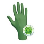 SHOWA 6110PFL - GANT JETABLE BIODÉGRADABLE EN NITRILE SANS POUDRE, 4 MIL, 9.5" (240 MM), POIGNET ROULÉ, BTE / 100, LARGE