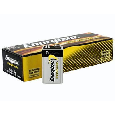 ENERGIZER EN22 - INDUSTRIAL 9V BATTERIES, 12 / PQT ENERGIZER EN22 - INDUSTRIAL 9V BATTERIES, 12 / PQT