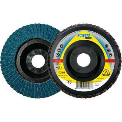 KLINGSPOR 321657 - DISQUE À LAMELLES 4-1 / 2 X 7 / 8 SMT325 80 (FLAT) KLINGSPOR 321657 - DISQUE À LAMELLES 4-1 / 2 X 7 / 8 SMT325 80 (FLAT)