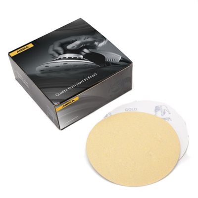 MIRKA 23-622-040 – DISQUES AUTOAGRIPPANTS GOLD, 6", GRAIN 40, QTÉ. 50 MIRKA 23-622-040 – DISQUES AUTOAGRIPPANTS GOLD, 6", GRAIN 40, QTÉ. 50
